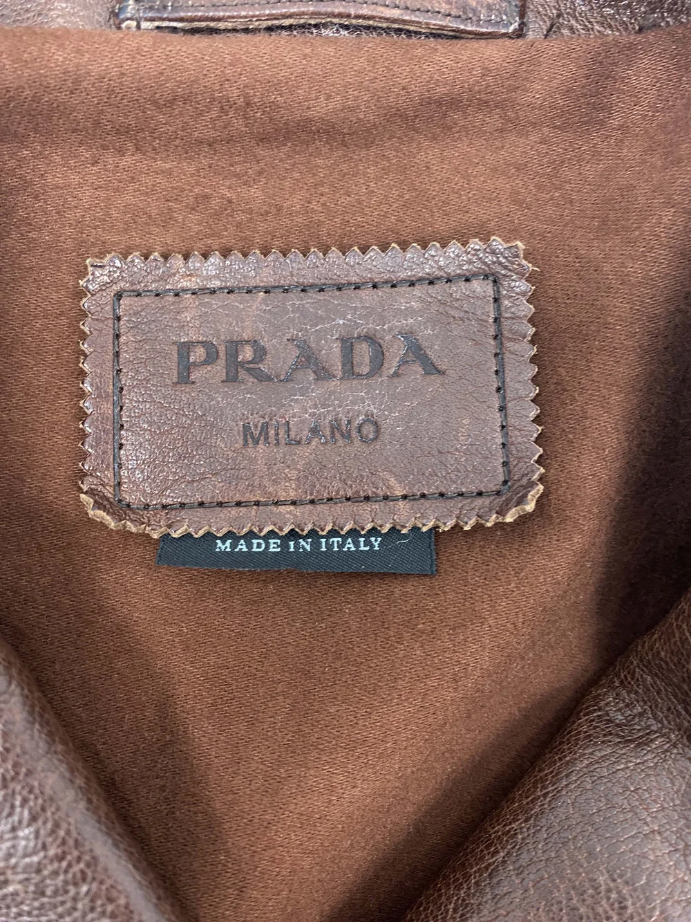 Prada 2015 buffalo leather jacket — JAMES VELORIA